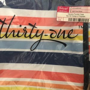 Thirty-one Gifts Hanging Travel Case in Vista Stripe
